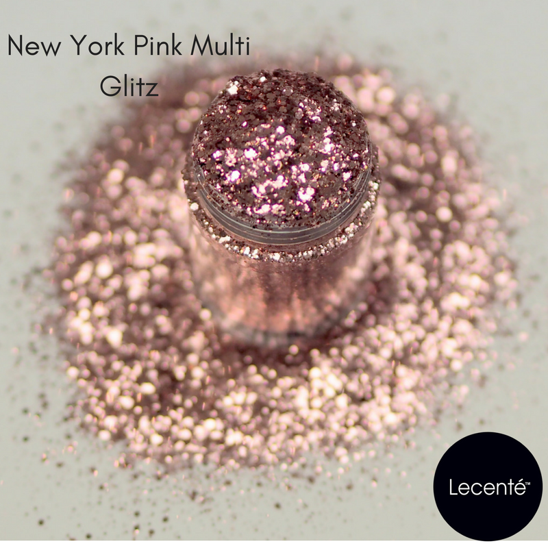 LECENTE MULTI GLITZ NEW YORK PINK GLITTER